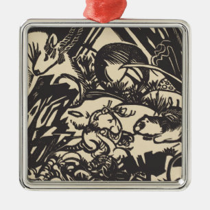 Tierlegende Tierlegende Franz Marcs   Ornament Aus Metall