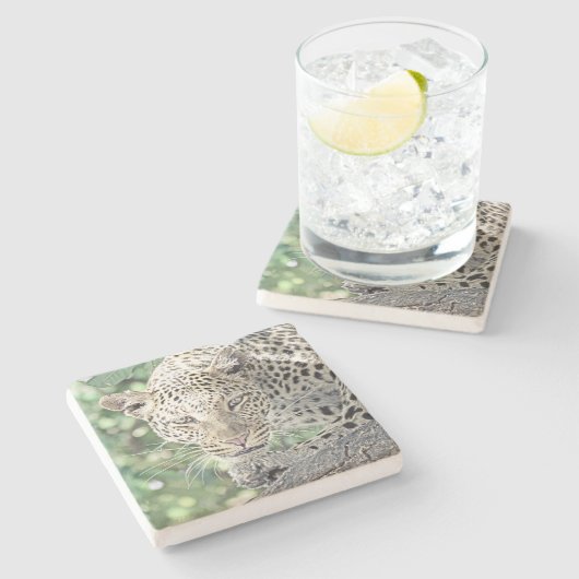 Tierleopard 2 steinuntersetzer (Seitenansicht)