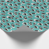Tierleopard-Druckmuster Geschenkpapier (Ecke)