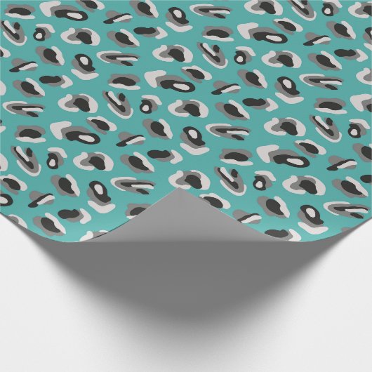 Tierleopard-Druckmuster Geschenkpapier (Ecke)