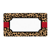 Tierleopard-Etiketten (Vorne)