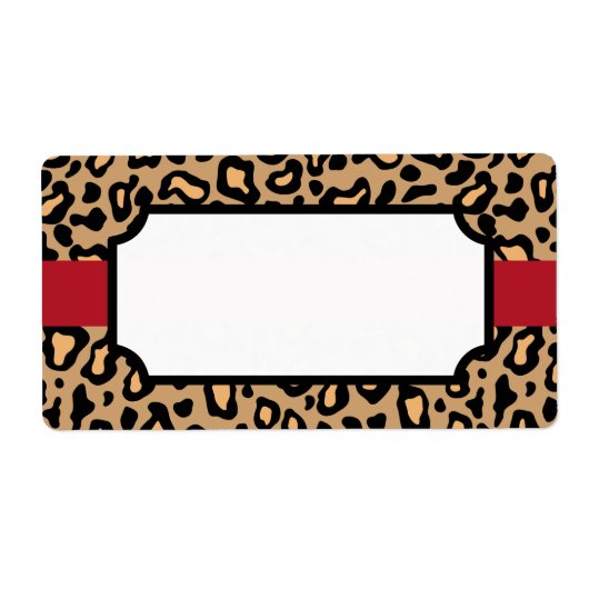 Tierleopard-Etiketten (Vorne)