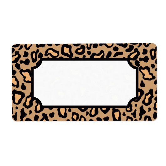 Tierleopard-Etiketten (Vorne)