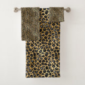TIERLEOPARD PRINT LUXURY BADEZIMMER TOWEL SET (Insitu)