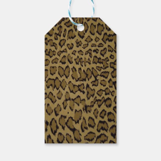 TIERLEOPARDRUCK GESCHENKANHÄNGER (Vorderseite)