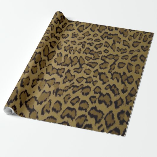 TIERLEOPARDRUCK GESCHENKPAPIER (Ungerollt)