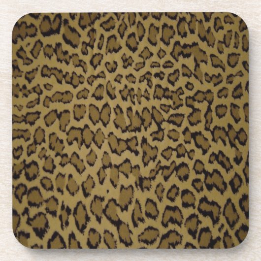 TIERLEOPARDRUCK GETRÄNKEUNTERSETZER (Vorderseite)