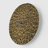 TIERLEOPARDRUCK GROßE WANDUHR (Winkel)