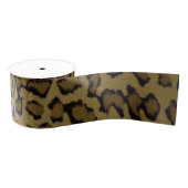 TIERLEOPARDRUCK RIPSBAND (Spule)