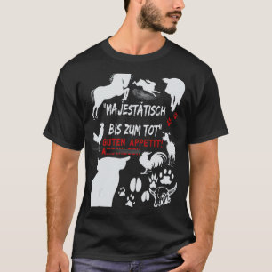 Tierliebe Vegan Vegetarisch Friedenswert Präsentat T-Shirt
