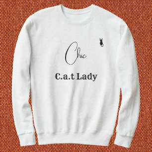 Tierliebhaber Ash und Schwarz Schrift individuell  Sweatshirt
