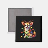 Tierliebhaber Chihuahua Hunde Reindeer Christma Magnet (Vorderseite/Rückseite)