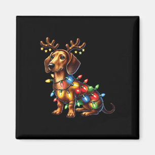 Tierliebhaber Dackel Hunde Rentier Antler C Magnet