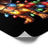 Tierliebhaber Dackel Hunde Rentier Antler C Poster (Ecke)