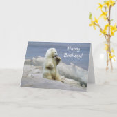 Tierliebhaber Design Karte (Gelbe Blume)