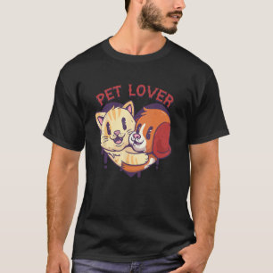 Tierliebhaber Hund und Katze Tierrettung Hund Katz T-Shirt