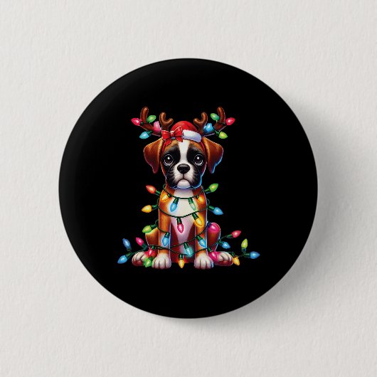 Tierliebhaber Niedliche Rentierfresser Button (Vorderseite)