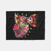 Tierliebhaber Niedliche Sphynx-Katzenrennläufer Fleecedecke (Vorderseite (Horizontal))