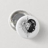 Tierliebhaber-Patches. Süßer Löwen-Patch/Abzeichen Button (Vorne & Hinten)