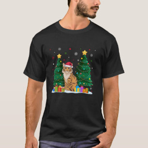 Tierliebhaber Savannah Cat Weihnachtsmannmütze Ugl T-Shirt
