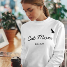 Tierliebhaber Schwarze Schrift Personalisierte Kat