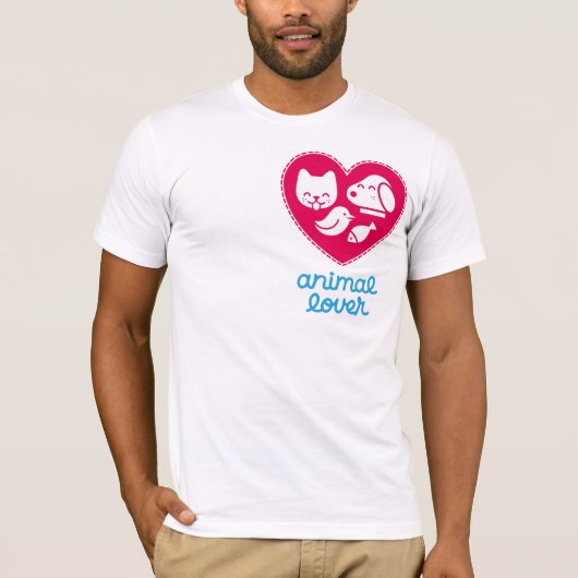 Tierliebhaber T-Shirt (Vorderseite)