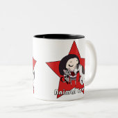 Tierliebhaber-Tasse Zweifarbige Tasse (VorderseiteRechts)