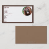 Tierliebhaber Visitenkarte (Vorne/Hinten)