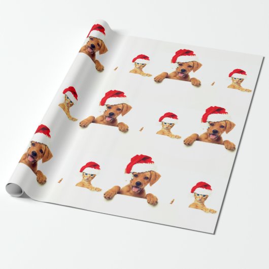 Tierliebhaber Weihnachtswrapping Papier Geschenkpapier (Ungerollt)
