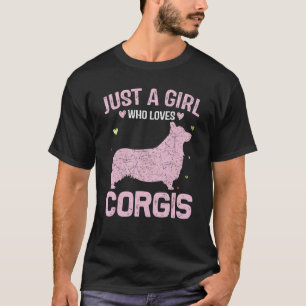 Tierliebhaberinnen Nur Ein Mädchen Das Corgis Lieb T-Shirt