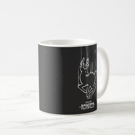 TIERLINIE-MITTERNACHT-RINDER KAFFEETASSE (VorderseiteRechts)