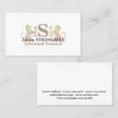 Tierlogoabdeckung des einfachen minimalen starken visitenkarte (Vorne/Hinten)