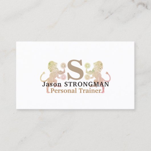 Tierlogoabdeckung des einfachen minimalen starken visitenkarte (Vorderseite)