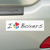 TierLover_I Herz-Boxer Autoaufkleber (Auf Auto)