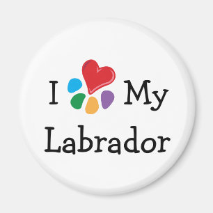 TierLover_I Herz Labradors Magnet