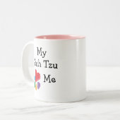 TierLover_I Herz mein Shih Tzu Zweifarbige Tasse (Vorderseite Links)