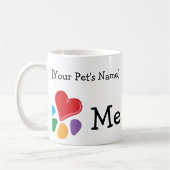 TierLover_I Herz-Schablone Zweiton Kaffeetasse (Links)