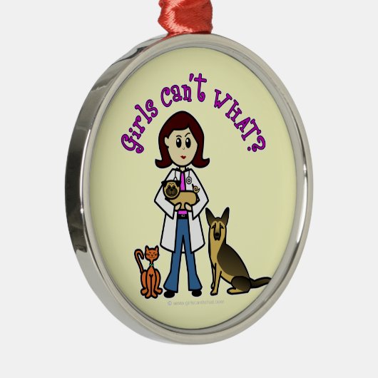 Tiermädchen Ornament Aus Metall (Rechts)