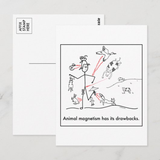 Tiermagnetismus: Postkarten (Vorne/Hinten)