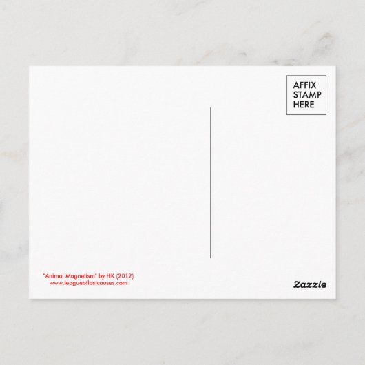 Tiermagnetismus: Postkarten (Rückseite)