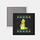 Tiermatching Family Ugly Christmas Sweater Magnet (Vorderseite/Rückseite)