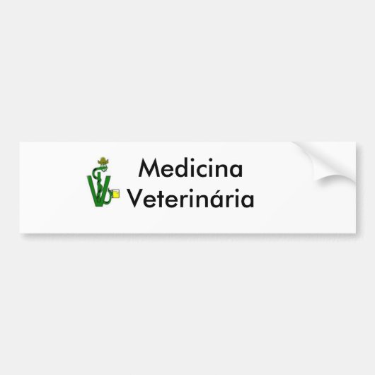 Tiermedizin Autoaufkleber (Vorne)