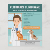 Tiermedizin Vet Klinik Doktor Pet Care Flyer (Vorne)
