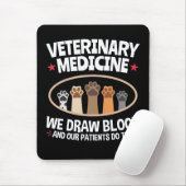 Tiermedizin Wir Zeichnete Blutfunny Vet Tech Mousepad (Mit Mouse)
