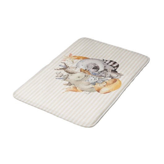 Tiermenagerie Badematte (Schrägansicht)