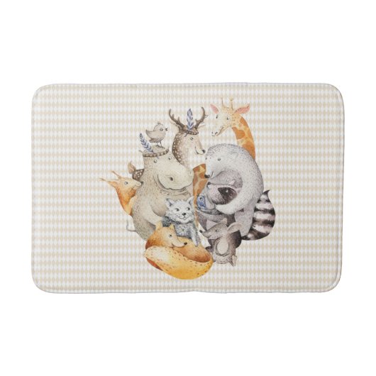 Tiermenagerie Badematte (Vorderseite)