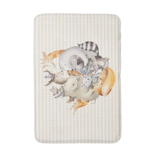 Tiermenagerie Badematte (Vorderseite Vertikal)