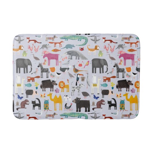 Tiermenagerie Badematte (Vorderseite)