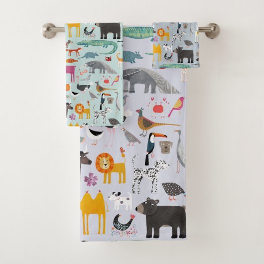 Tiermenagerie Badhandtuch Set (Insitu)