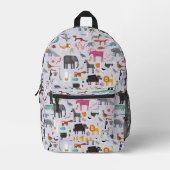 Tiermenagerie Bedruckter Rucksack (Vorderseite)